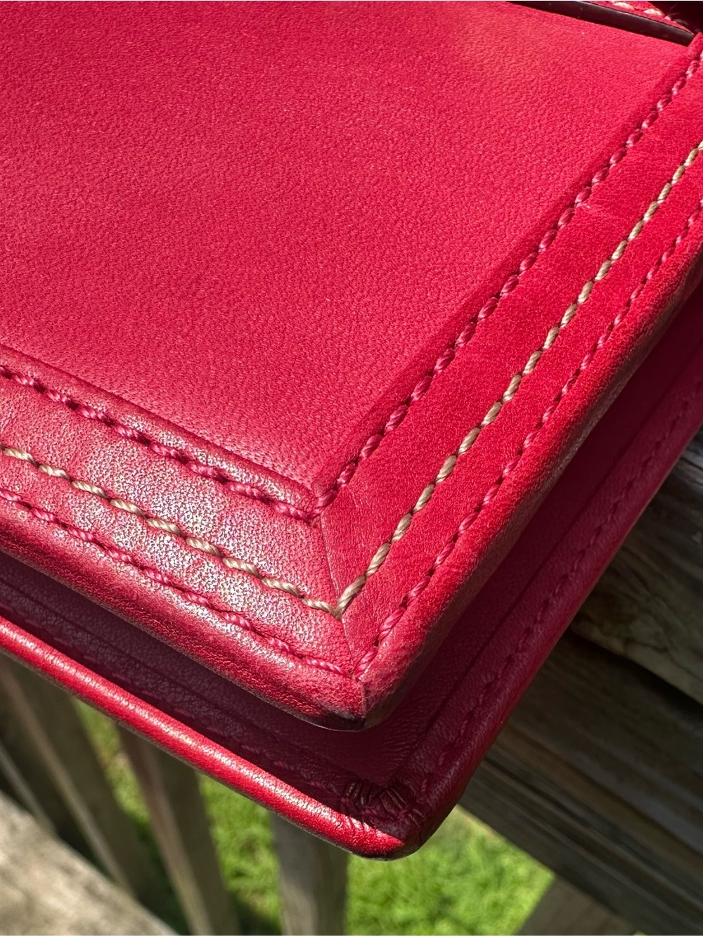 Coach Pink Leather Turnlock Planner - Picture 10 of 13